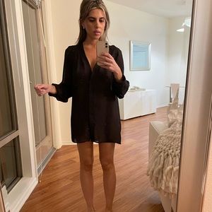 H&M Black Tunic Blouse Size 8